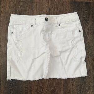 $ Clearance Sale $ Mudd White Denim Skirt